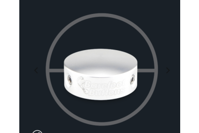 Barefoot Buttons - Version 1 Big Bore Silver