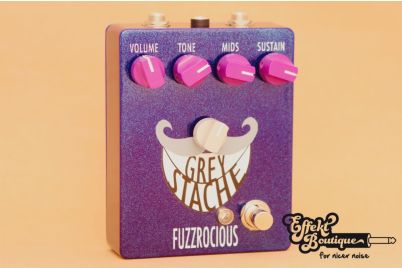 Fuzzrocious Pedals - Grey Stache with clean Blend Mod