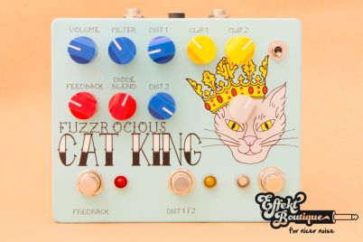Fuzzrocious Pedals - Cat King 2nd Dist and momentary Feedback Mod Clean Blend